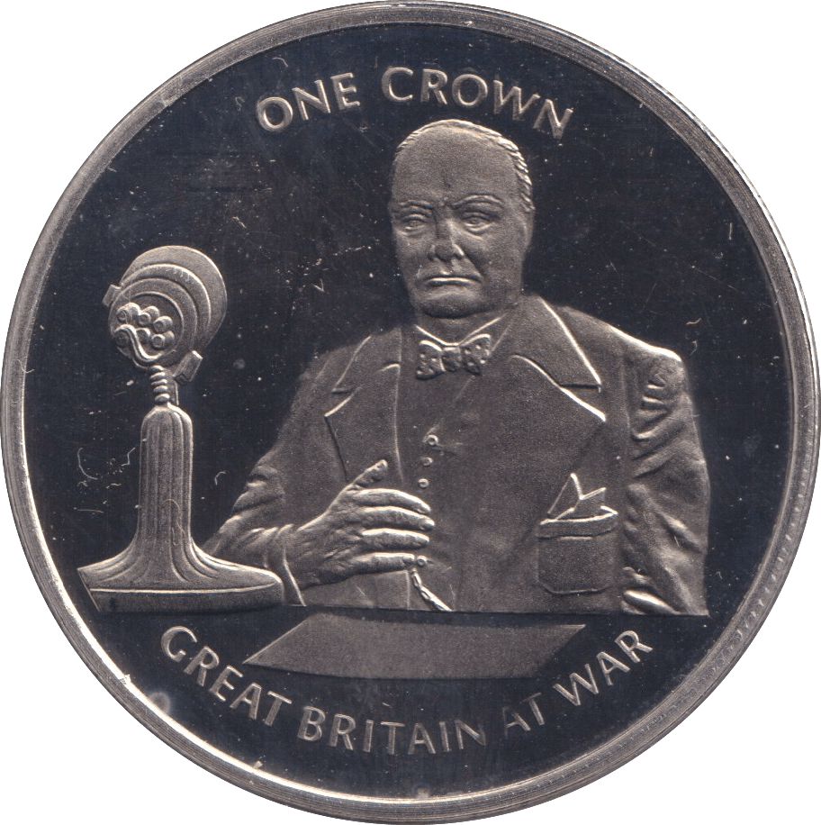 2010 BRILLIANT UNCIRCULATED CROWN - CHURCHILL - WORLD COINS - Cambridgeshire Coins