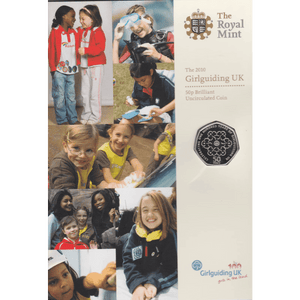 2010 BRILLIANT UNCIRCULATED GIRL GUIDING 50P COIN PACK BRITISH - 50p BU Pack - Cambridgeshire Coins