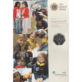 2010 BRILLIANT UNCIRCULATED GIRL GUIDING 50P COIN PACK BRITISH - 50p BU Pack - Cambridgeshire Coins