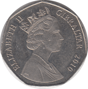 2010 CAPTURE OF GIBRALTAR 50P - WORLD COINS - Cambridgeshire Coins