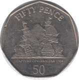 2010 CAPTURE OF GIBRALTAR 50P - WORLD COINS - Cambridgeshire Coins