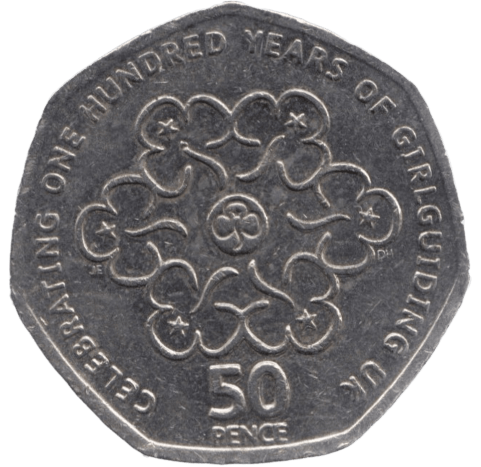 2010 CIRCULATED 50P 100 YEARS GIRL GUIDES - 50P CIRCULATED - Cambridgeshire Coins