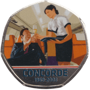 2010 CONCORDE 50P SHAPED COIN - 50P SHAPED COIN - Cambridgeshire Coins