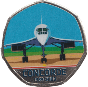 2010 CONCORDE 50P SHAPED COIN - 50P SHAPED COIN - Cambridgeshire Coins