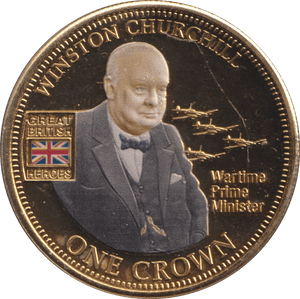 2010 CROWN WINSTON CHURCHILL - WORLD COINS - Cambridgeshire Coins