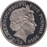 2010 FIVE POUNDS BE DARLING, BE FIRST, BE DIFFERENT, BE JUST - WORLD COINS - Cambridgeshire Coins