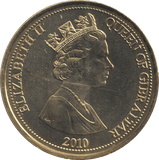 2010 FIVE POUNDS GIBRALTAR - WORLD COINS - Cambridgeshire Coins