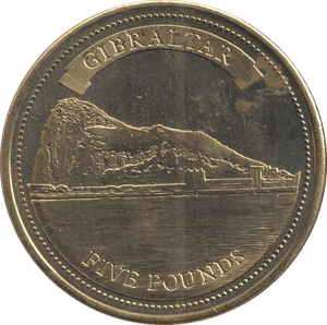 2010 FIVE POUNDS GIBRALTAR - WORLD COINS - Cambridgeshire Coins