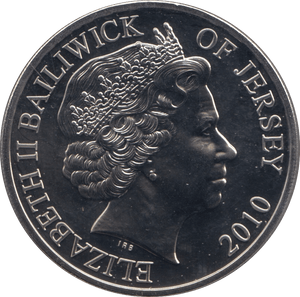 2010 FIVE POUNDS JERSEY F371 - WORLD COINS - Cambridgeshire Coins