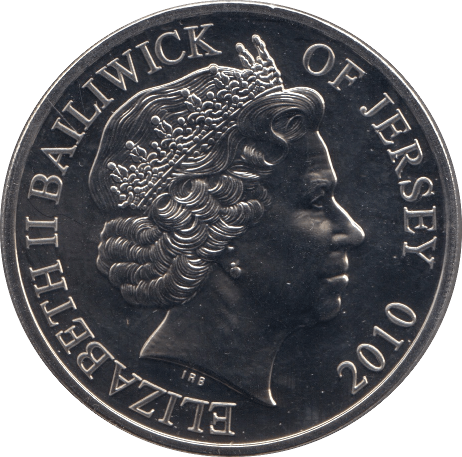 2010 FIVE POUNDS JERSEY F371 - WORLD COINS - Cambridgeshire Coins