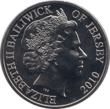 2010 FIVE POUNDS JERSEY F371 - WORLD COINS - Cambridgeshire Coins