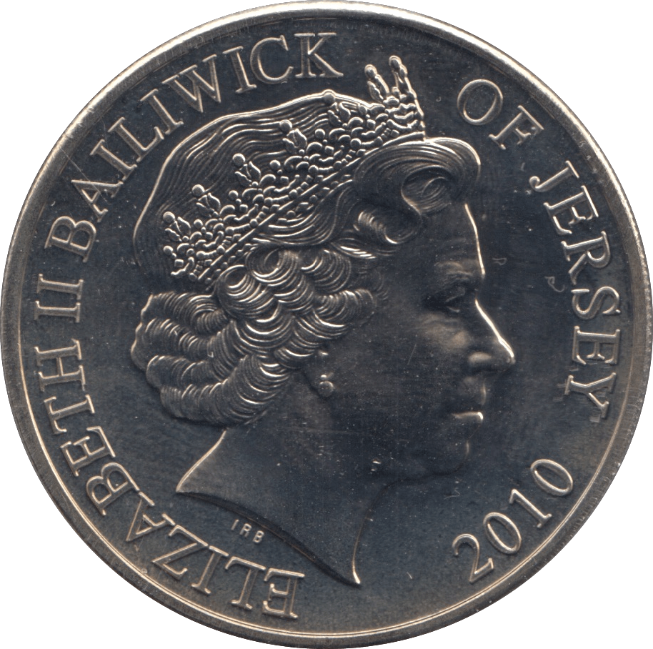 2010 FIVE POUNDS JERSEY F430 - WORLD COINS - Cambridgeshire Coins