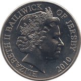 2010 FIVE POUNDS JERSEY F430 - WORLD COINS - Cambridgeshire Coins