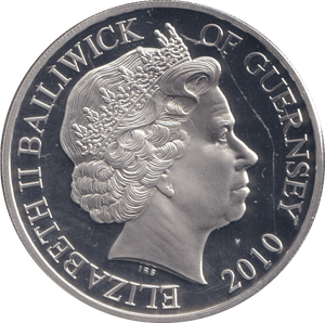 2010 FIVE POUNDS SILVER PROOF BOB - SILVER WORLD COINS - Cambridgeshire Coins