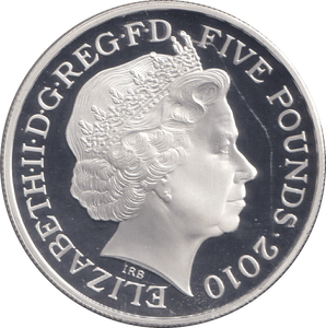 2010 FIVE POUNDS SILVER PROOF THE NATURAL FLIGHTS OF THE HUMAN MIND - SILVER WORLD COINS - Cambridgeshire Coins