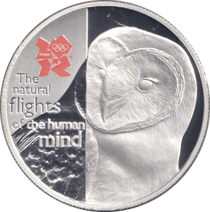 2010 FIVE POUNDS SILVER PROOF THE NATURAL FLIGHTS OF THE HUMAN MIND - SILVER WORLD COINS - Cambridgeshire Coins