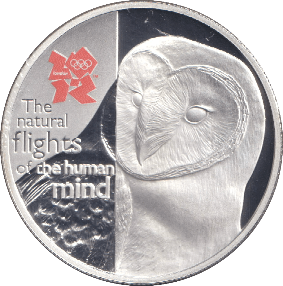2010 FIVE POUNDS SILVER PROOF THE NATURAL FLIGHTS OF THE HUMAN MIND - SILVER WORLD COINS - Cambridgeshire Coins