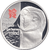 2010 FIVE POUNDS SILVER PROOF THE NATURAL FLIGHTS OF THE HUMAN MIND - SILVER WORLD COINS - Cambridgeshire Coins