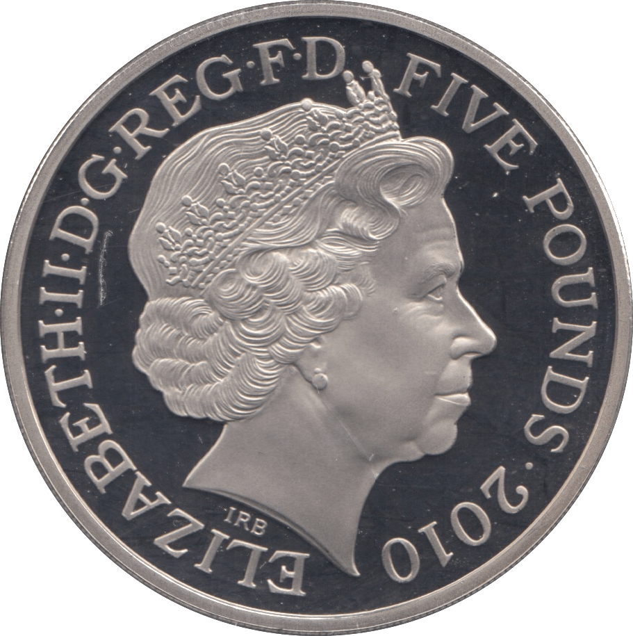 2010 FIVE POUNDS UK ( PROOF ) - SILVER WORLD COINS - Cambridgeshire Coins