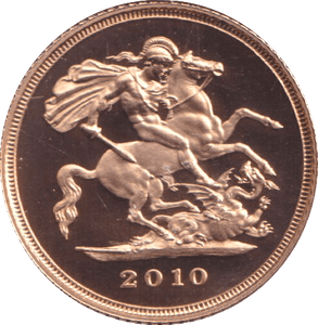 2010 GOLD HALF SOVEREIGN ( PROOF ) - HALF SOVEREIGN - Cambridgeshire Coins