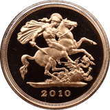 2010 GOLD PROOF HALF SOVEREIGN BOXED - GOLD PROOF HALF SOVEREIGNS - Cambridgeshire Coins
