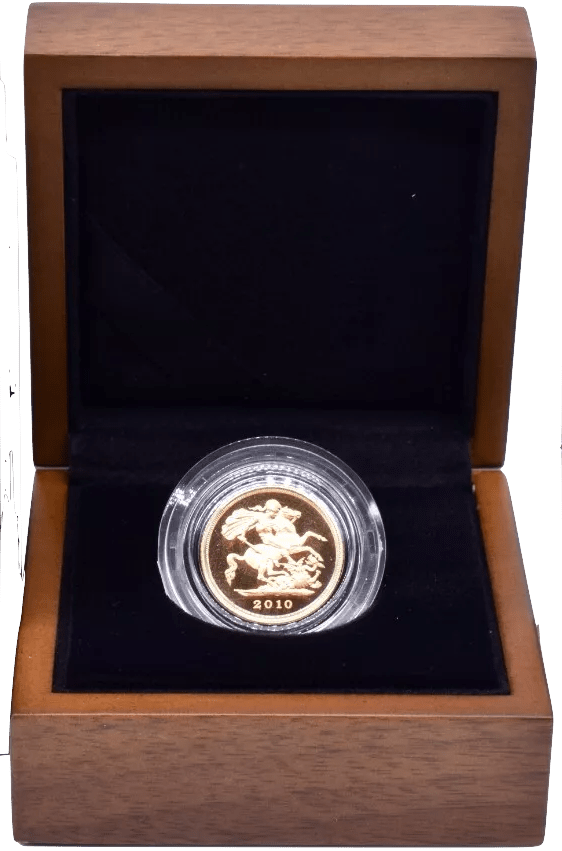 2010 GOLD PROOF HALF SOVEREIGN BOXED - GOLD PROOF HALF SOVEREIGNS - Cambridgeshire Coins