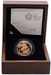 2010 GOLD PROOF SOVEREIGN BOXED - GOLD PROOF SOVEREIGNS - Cambridgeshire Coins