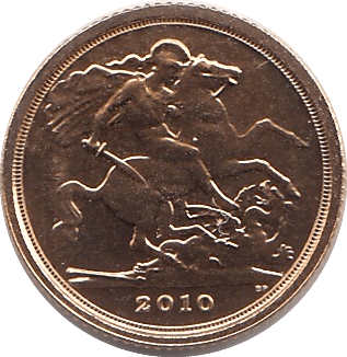 2010 GOLD QUARTER SOVEREIGN ( BU ) - QUARTER SOVEREIGN - Cambridgeshire Coins