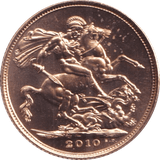 2010 GOLD SOVEREIGN ( BU ) - SOVEREIGN - Cambridgeshire Coins
