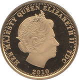 2010 GOLD SOVEREIGN TRISTAN DA CUNHA ( PROOF ) - Gold World Coins - Cambridgeshire Coins