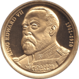 2010 MEDALLION - KING EDWARD VII - MEDALS & MEDALLIONS - Cambridgeshire Coins