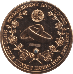 2010 MEDALLION PRICE WILLIAM AND CATHERINE MIDDLETON ENGAGEMENT - MEDALS & MEDALLIONS - Cambridgeshire Coins