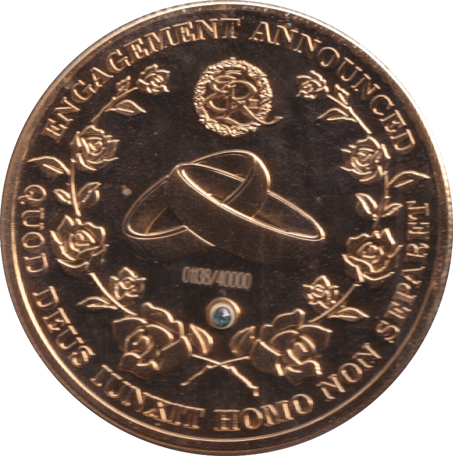 2010 MEDALLION PRICE WILLIAM AND CATHERINE MIDDLETON ENGAGEMENT - MEDALS & MEDALLIONS - Cambridgeshire Coins