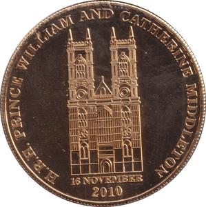 2010 MEDALLION PRICE WILLIAM AND CATHERINE MIDDLETON ENGAGEMENT - MEDALS & MEDALLIONS - Cambridgeshire Coins