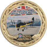 2010 MEDALLION RAF - DE HAVILLAND DH TIGER MOTH - Silver Proof - Cambridgeshire Coins