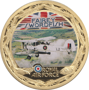2010 MEDALLION RAF - FAIREY SWORDFISH - Silver Proof - Cambridgeshire Coins