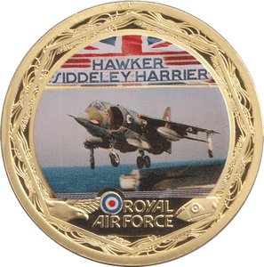 2010 MEDALLION RAF - HAWKER SIDDELEY HARRIER - Silver Proof - Cambridgeshire Coins