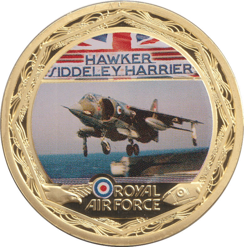 2010 MEDALLION RAF - HAWKER SIDDELEY HARRIER - Silver Proof - Cambridgeshire Coins
