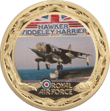 2010 MEDALLION RAF - HAWKER SIDDELEY HARRIER - Silver Proof - Cambridgeshire Coins