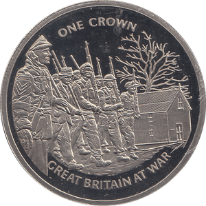 2010 ONE CROWN GREAT BRITAIN AT WAR ( BU ) - WORLD COINS - Cambridgeshire Coins