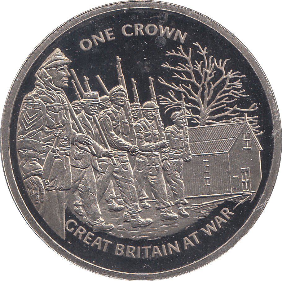 2010 ONE CROWN GREAT BRITAIN AT WAR ( BU ) - WORLD COINS - Cambridgeshire Coins