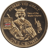 2010 ONE CROWN HEROS COLLECTION ALFRED THE GREAT - WORLD COINS - Cambridgeshire Coins