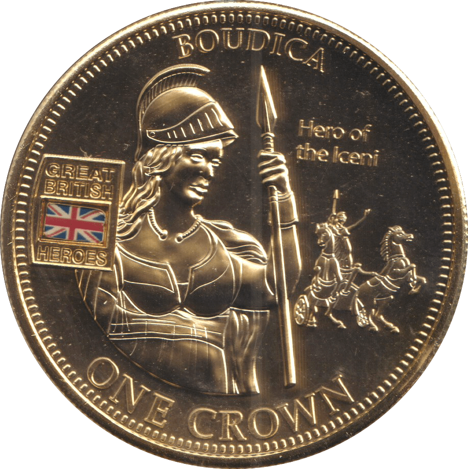2010 ONE CROWN HEROS COLLECTION BOUDICA - WORLD COINS - Cambridgeshire Coins