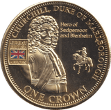 2010 ONE CROWN HEROS COLLECTION CHURCHILL, DUKE OF MARLBOROUGH - WORLD COINS - Cambridgeshire Coins