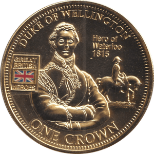 2010 ONE CROWN HEROS COLLECTION DUKE OF WELLINGTON - WORLD COINS - Cambridgeshire Coins
