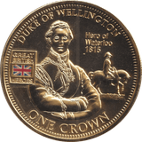 2010 ONE CROWN HEROS COLLECTION DUKE OF WELLINGTON - WORLD COINS - Cambridgeshire Coins