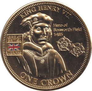 2010 ONE CROWN HEROS COLLECTION KING HENRY VII - WORLD COINS - Cambridgeshire Coins