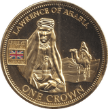 2010 ONE CROWN HEROS COLLECTION LAWRENCE OF ARABIA - WORLD COINS - Cambridgeshire Coins