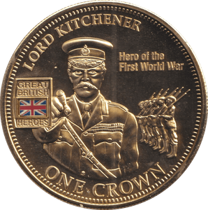 2010 ONE CROWN HEROS COLLECTION LORD KITCHENER - WORLD COINS - Cambridgeshire Coins