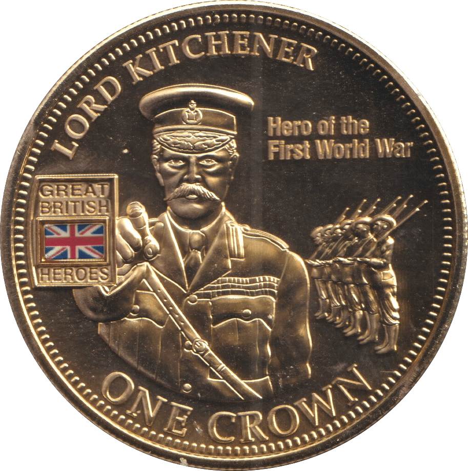 2010 ONE CROWN HEROS COLLECTION LORD KITCHENER - WORLD COINS - Cambridgeshire Coins